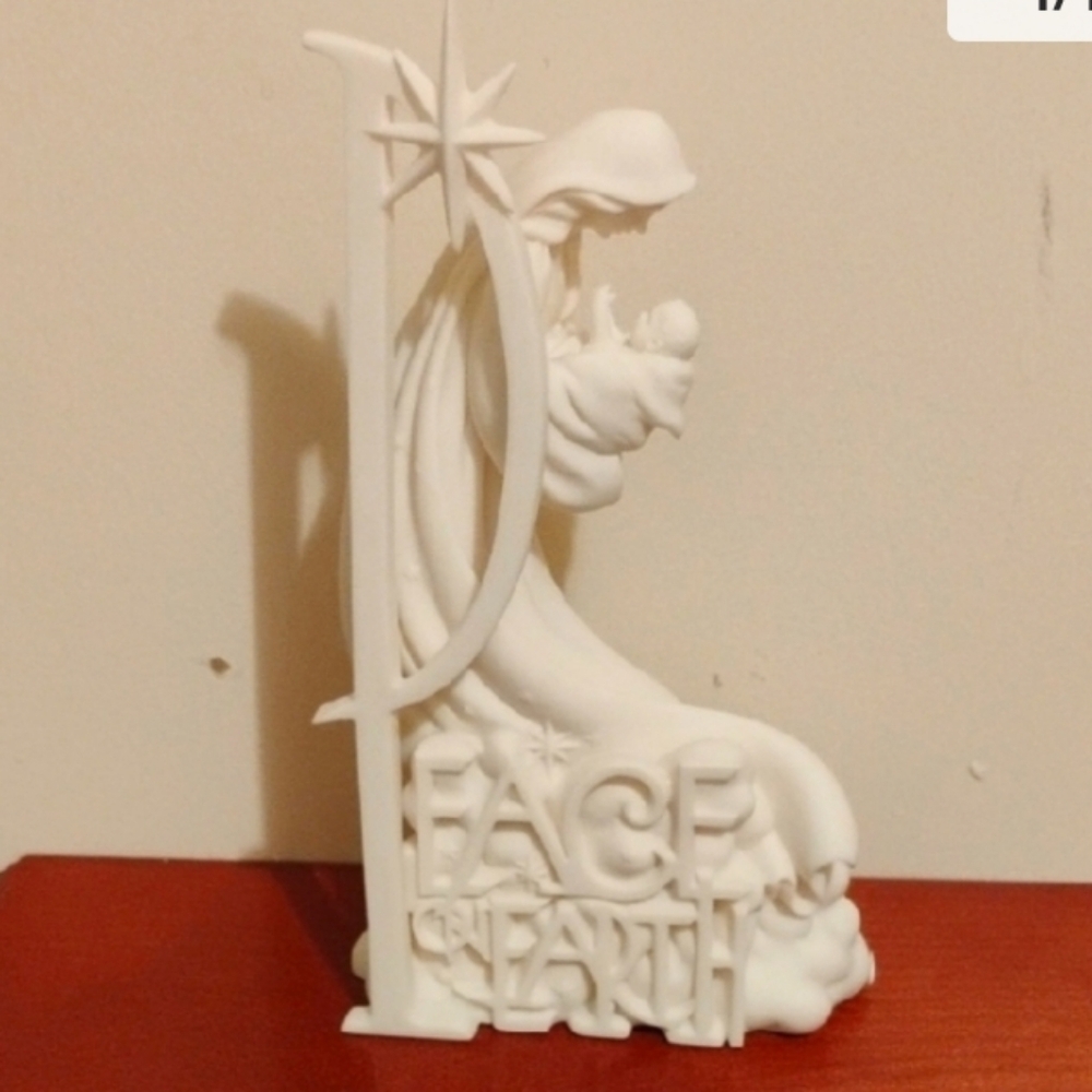 ROMAN INC. MARY & JESUS CERAMIC FIGURE MILLENIUM COLLECTION